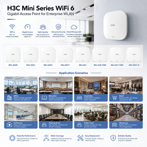 H3C AX60ขนาดเล็ก AX51 AX61 AX71 A61 A60-1500 A61-1500 AX51-E Dual Band WiFi 6<span class=keywords><strong>ก</strong></span>ิกะบิตแอคเซสพอยต์องค์กร WLAN AP - Product Image 4