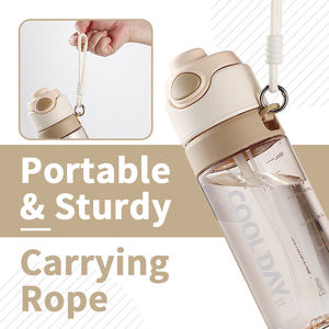 780ml kullanımlık Bpa ücretsiz Tritan içecek plastik açık seyahat spor spor taşınabilir sis sprey su şişesi pipetli bardak - Product Image 4