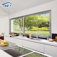Fenêtres en aluminium et verre noir sur mesure, fenêtres coulissantes en aluminium