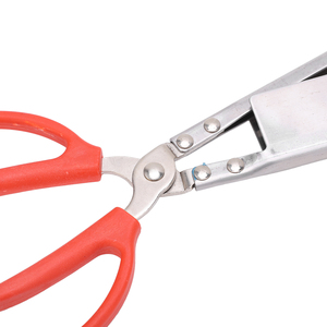 Pinzas de <span class=keywords><strong>cangrejo</strong></span> Asas de plástico de acero inoxidable 51cm de longitud Diseño de <span class=keywords><strong>punta</strong></span> de ranura Espesar Pinzas de tijera resistentes al calor para pescar rectas - Product Image 3