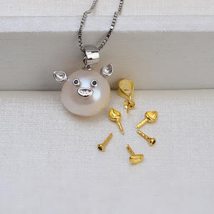 Collar de Perlas con Colgante de Cerdo Barroco de Plata S925 Hecho a Mano, Nuevo 1445, Accesorio Hueco para Mujer, Componentes de Joyería DIY - Product Image 1