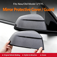 Coque de rétroviseur en fibre de carbone véritable, accessoires extérieurs en fibre de carbone sèche pour Tesla Model Y