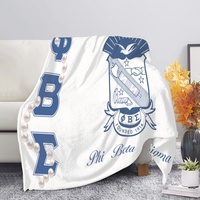 Couverture en flanelle personnalisée Phi Beta Sigma la plus vendue – Couverture douce et chaude pour canapé-lit, confort domestique
