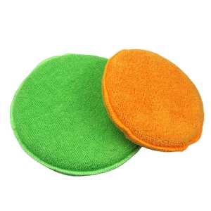 ฟองน้ำไมโครไฟเบอ<span class=keywords><strong>ร์</strong></span>ทรงกลมขนาด 5 นิ้ว พร้อมแผ่นขัดเคลือบเงาแบบมีช่องสำหรับใส่แว็กซ์ ใช้สำหรับทำความสะอาดรถยนต์และบ้าน อุปกรณ์ขัดเงารถยนต์ - Product Image 4