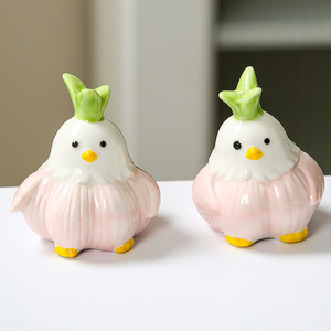 Ceramic Garlic Bird Cartoon Decoration <b>Easter</b> Desk Accessory Single Piece Gift - Product Image 3
