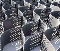 Pavés géocellules HDPE système de confinement cellulaire dalles de stabilité de gravier d'allée en nid d'abeille