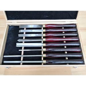 8 قطعة أسود الزان مقبض نحت إزميل مخرطة خشب طقم أزاميل - Product Image 1