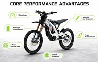 Surron Light Bee X 2026 10kW 72V 35Ah 295N.m Torque Moto électrique tout-terrain Surron en stock