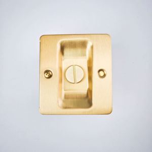 WEKIS Custom Solid Brass Pocket Door Lock with <b>Screw</b> Installation Baby Safety Modern Design Privacy & Passage Features - Product Image 4