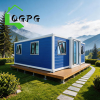 Maison conteneur préfabriquée pliable à double aile extensible 20ft 30ft 40ft, abri modulaire portable pour hébergement temporaire