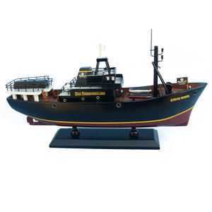 Modèle de bateau de pêche au crabe <span class=keywords><strong>en</strong></span> <span class=keywords><strong>bois</strong></span> Northwestern Wizard Steve Irwin, Discovery Deadliest Catch, modèle de navire artisanal, décoration de la maison - Product Image 4