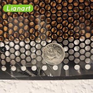 Sanxing SX-8106 Perforated Metal Sheet 23.6x47.2 in Black 4mm Round Hole Laser Cut Steel <b>Window</b> <b>Screen</b> - Product Image 6
