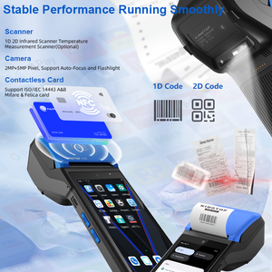 Terminal de paiement sans contact NFC 4G POS portable, scanner de codes-barres <span class=keywords><strong>QR</strong></span> 1D 2D, directement de l'usine - Product Image 3