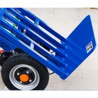 Chariot à main électrique Chariot pour plate-forme de transport de chantier Camion à main électrique pour seau agricole en ciment