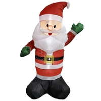 Père Noël gonflable sur mesure de 1,2 m de haut pour la publicité extérieure, la décoration de jardin et les fêtes de Noël
