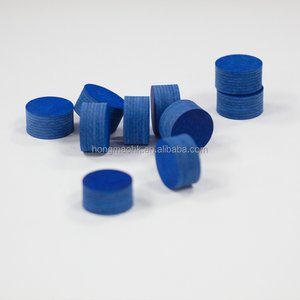 HONGMAO 8 couches étanche en peau de porc Billard Snooker Cue Tips 14mm * 7mm Precision Shots Logo personnalisé 11.9g pour les joueurs européens - Product Image 4