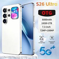 S26 Ultra Version Globale Débloquée 2026 Téléphone Intelligent Android 5G OTG 16 Go 1 To Écran Large 7,3 Pouces Batterie 8000 mAh Appareil Photo 108 MP