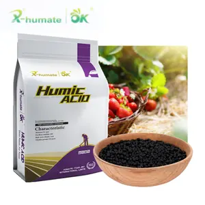 X-Humate applying humic acid to lawn organic fertilizer granular