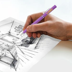 Stylo bille fantaisie en plastique ABS torsadé pour hôtel, avec logo personnalisé imprimé, écriture fluide, idéal pour cadeau promotionnel - Product Image 3