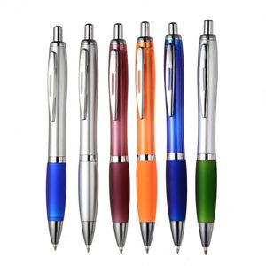 Retractable <b>Ballpoint</b> <b>Pen</b> with Rubber Grip, Smooth Writing Custom Logo Promotional <b>Pen</b> - Product Image 3