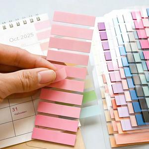 200 Sheets Assorted Gradient Multi-Color <b>Sticky</b> Index <b>Tabs</b> Set Self-Adhesive Page Markers Office School Stationery Document - Product Image 4