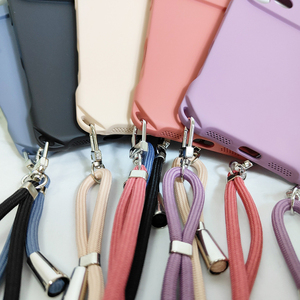Wholesale <strong>Low</strong> <strong>Price</strong> Diagonal Hanging Lanyard Liquid Silicone TPU <strong>Mobile</strong> Phone case High-end Suitable for iPhone 17promax Series - Product Image 3