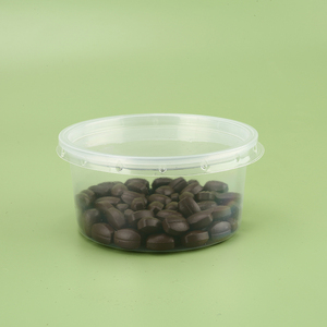 Tapa de cúpula Bandeja de comida de plástico Contenedores de grado para llevar Almacenamiento Embalaje de fruta Ensaladera Caja desechable Recipiente redondo para llevar - Product Image 4