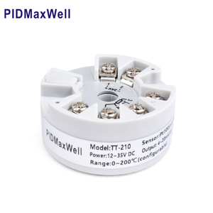 Программируемый головной датчик температуры Pidmaxwell TT-210, точность 0,1%, 4-20 мА, 0-10 В пост. тока, пластик, сертификат CE, OEM/ODM - Product Image 2