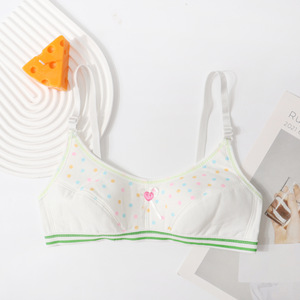 Biancheria intima da donna senza fili per studenti delle scuole medie reggiseno traspirante con tazza <span class=keywords><strong>fissa</strong></span> per una corsa comoda - Product Image 6