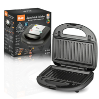 Machine à sandwichs commerciale en acier inoxydable, grille-pain détachable 2 tranches, machine à sandwichs chauds 6 en 1