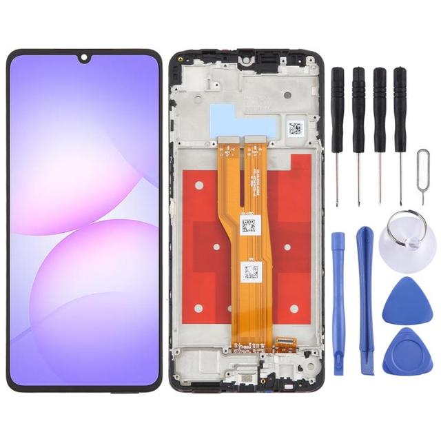 Original LCD Screen and Digitizer Full Assembly with Frame Mobile Phone LCDs for Samsung Galaxy A07 4G SM-A075F
