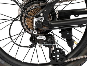 Vélo pliant Naicisports N2 250W 20 pouces 7 vitesses avec cadre en aluminium, batterie au lithium 36V, moteur à engrenages et frein à disque - Product Image 2