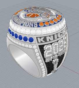 Nouvelle Collection 2026 – Bague de Champion Personnalisée <span class=keywords><strong>New</strong></span> <span class=keywords><strong>York</strong></span> Knicks en Alliage Plaqué Or 14K avec Strass en Cristal – Cadeau Anniversaire pour Fan de Sport - Product Image 3