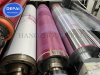 Machine d'impression flexographique horizontale automatique à séchage UV LED en ligne pour rouleaux de films plastiques, papier et autres supports
