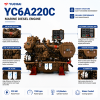 Moteur diesel marin refroidi par eau SCDC Yuchai série YC6A YC6A220C 299HP – Système d'alimentation fiable pour les utilisateurs mondiaux d'équipements marins