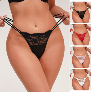 Lencería Sexy para Mujer, Tanga de Encaje Suave y Atractiva, Talla Grande - Product Image 2