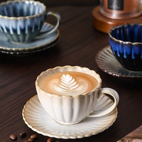 Tasses à café personnalisées Kingze pour cadeaux de Noël, 210 ml, design unique, en céramique, pour café et thé, pour les cafés
