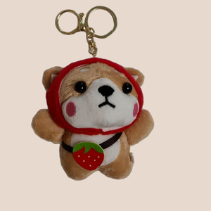 Venta de fábrica 13*9cm Corgi perro llavero colgante cachorro perro muñeco de peluche mochila escolar colgante Shiba Inu lindo mochila muñeca llavero - Product Image 5