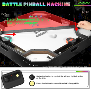 TBFIT Machine de flipper en bois pour divertissement familial, jeu de combat avec notation électronique pour deux, trois ou quatre joueurs, jeux portables - Product Image 2