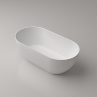 Baignoire de Luxe en Pierre Artificielle et Douche Spa Autonome Idéales pour la Salle de Bain