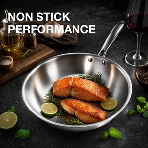 <span class=keywords><strong>Wok</strong></span> <span class=keywords><strong>de</strong></span> Acero Inoxidable <span class=keywords><strong>de</strong></span> 3 Capas sin Recubrimiento <span class=keywords><strong>de</strong></span> <span class=keywords><strong>24</strong></span>/26/28/30/32/34/36/40 <span class=keywords><strong>cm</strong></span> con Tapa <span class=keywords><strong>de</strong></span> Vidrio, Apto para Inducción, Lavavajillas y Horno - Product Image 5