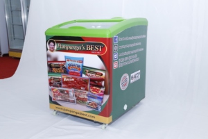 Congelador Vertical con Puerta Corredera de Vidrio de 150L, Congelador para Exhibición de Helados en Supermercados - Product Image 2