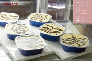 Vente en gros Moule carré en aluminium pour <span class=keywords><strong>plat</strong></span> à pâtisserie Tasses Mini étuis à oeufs Moule à <span class=keywords><strong>tarte</strong></span> jetable pour muffins - Product Image 2