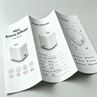 Guía de Producto Tríptica a Todo Color con Tamaño Ajustable, Manual de Usuario, Impresión de Libros para Artículos de Marca con Tarjeta Insertable