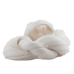 Wholesale 100% Pure <b>Silk</b> Hand Knitting Natural White Undyed Yarn for Weaving Sweaters or Blankets Raw Pattern - Product Image 6