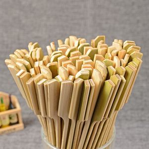 <span class=keywords><strong>Brochette</strong></span> plate en bambou jetable pour <span class=keywords><strong>Kebab</strong></span> Teppo Gun avec sac Opp Bâton plat Teppo pour barbecue extérieur non enduit - Product Image 6