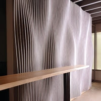 Système de bardage en aluminium à vagues courbées pour la décoration des murs extérieurs des bâtiments commerciaux modernes