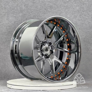Cerchi Cromati 722Auto Forgiati in 2 Pezzi da 19-22 Pollici Deep Dish Step Lip 5x112 5x120 5x130 per Bentley Bentayga Lamborghini Urus <span class=keywords><strong>Aston</strong></span> - Product Image 2