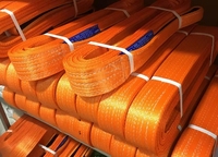 Özelleştirilebilir 100% Polyester çift katlı çift göz yeşil kaldırma sapan dokuma 1 Ton kapasiteli sapan sonsuz tip kaldırma kemeri