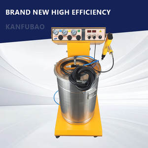 KFB Vente directe d'usine Pulvérisateur de poudre électrostatique Offre Spéciale Fonctionnement simple Type de tête plate 300-400 g/min Volume de pulvérisation Métal - Product Image 5